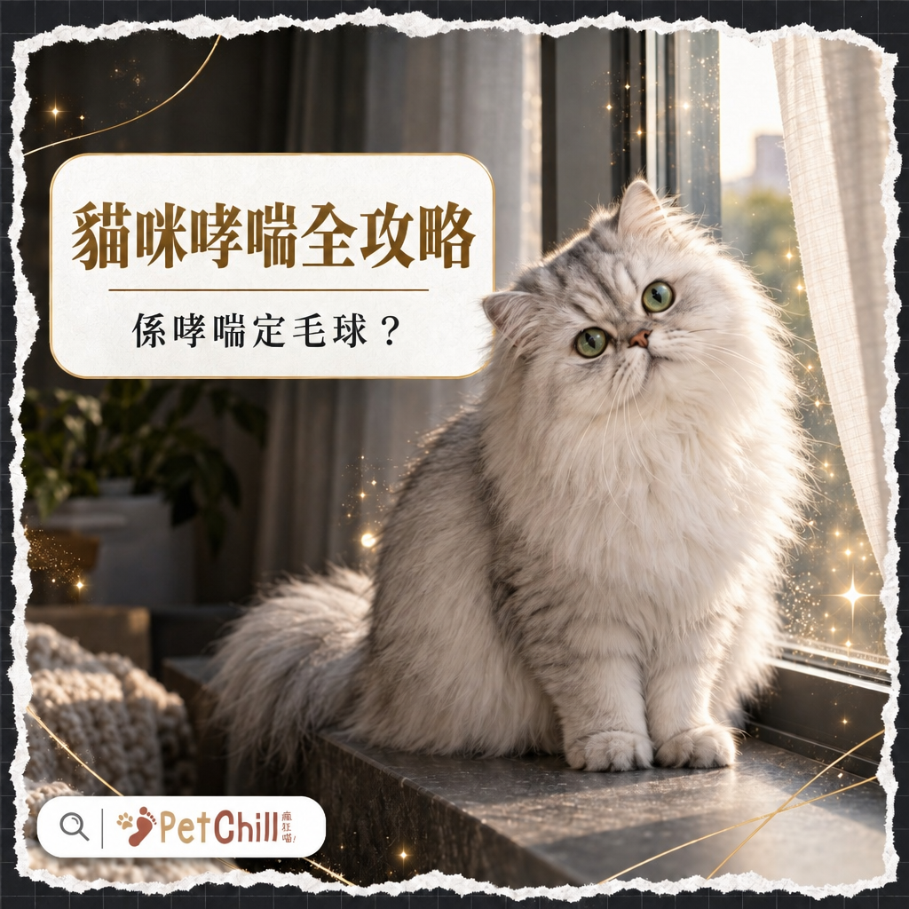 貓咪哮喘全攻略|咳嗽、母雞蹲、張嘴呼吸都係求救信號?香港貓奴必睇