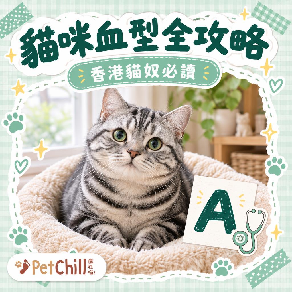 貓咪血型全攻略|A、B、AB 型邊款最常見?香港貓奴必知輸血配對同捐血條件