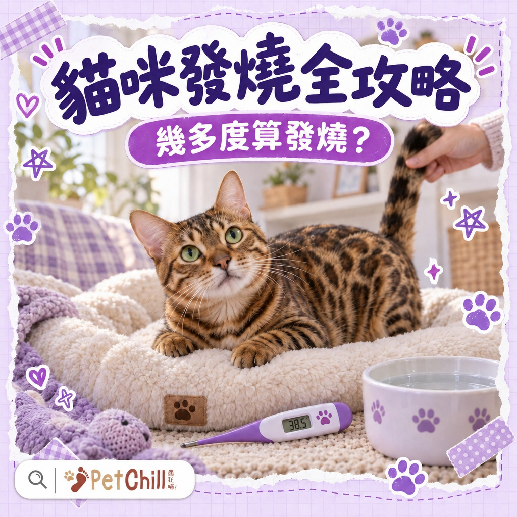 貓咪發燒全攻略|幾多度算發燒?3 步正確量體溫+4 大危險警號(香港貓奴必睇)