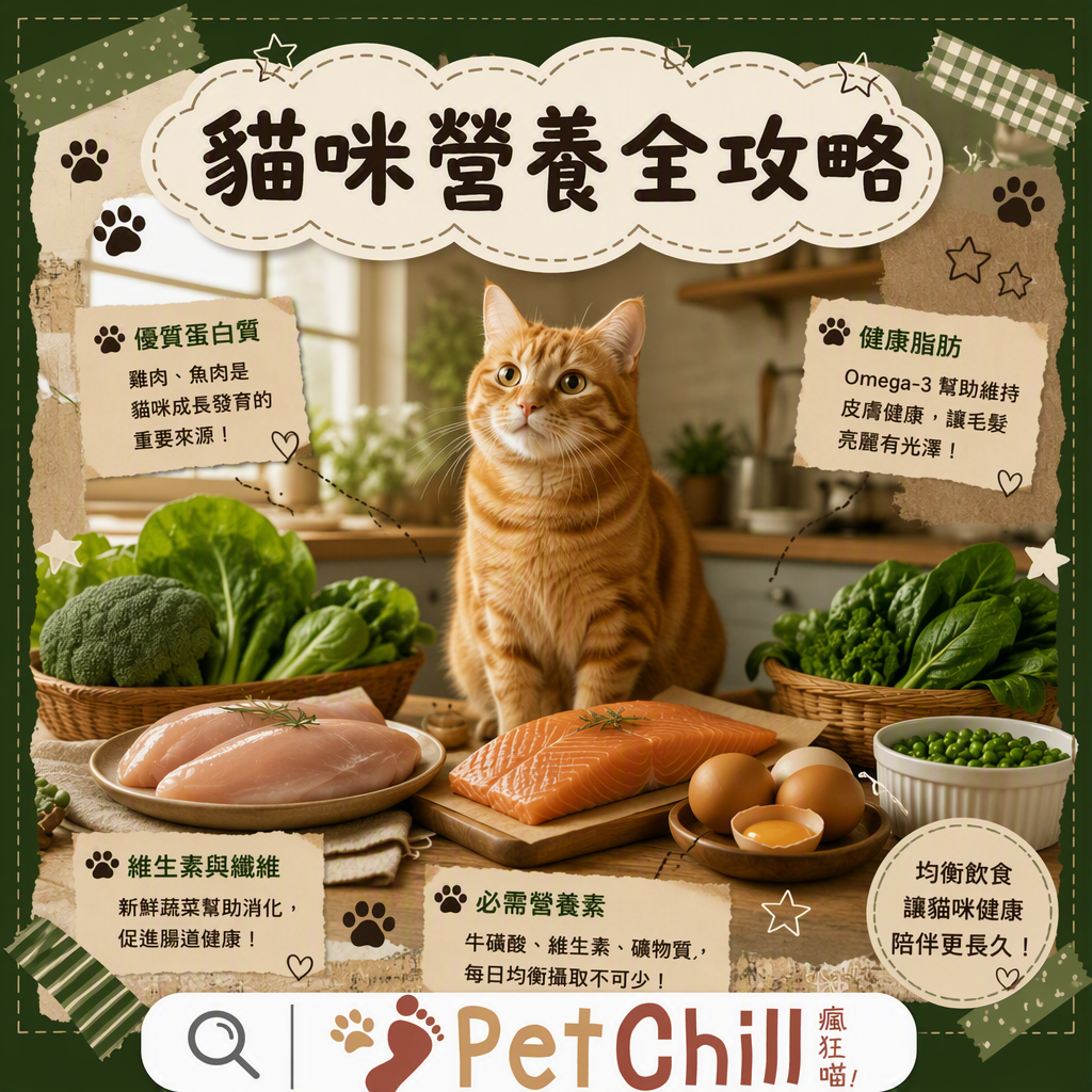 貓咪營養全攻略｜蛋白質、脂肪、維生素缺一不可！正確餵食指南