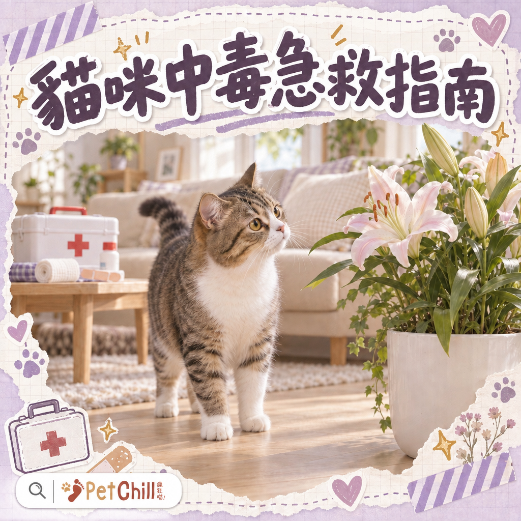 貓咪中毒急救指南|誤食後黃金 2 小時點處理?6 大居家毒物排查+香港貓奴必睇
