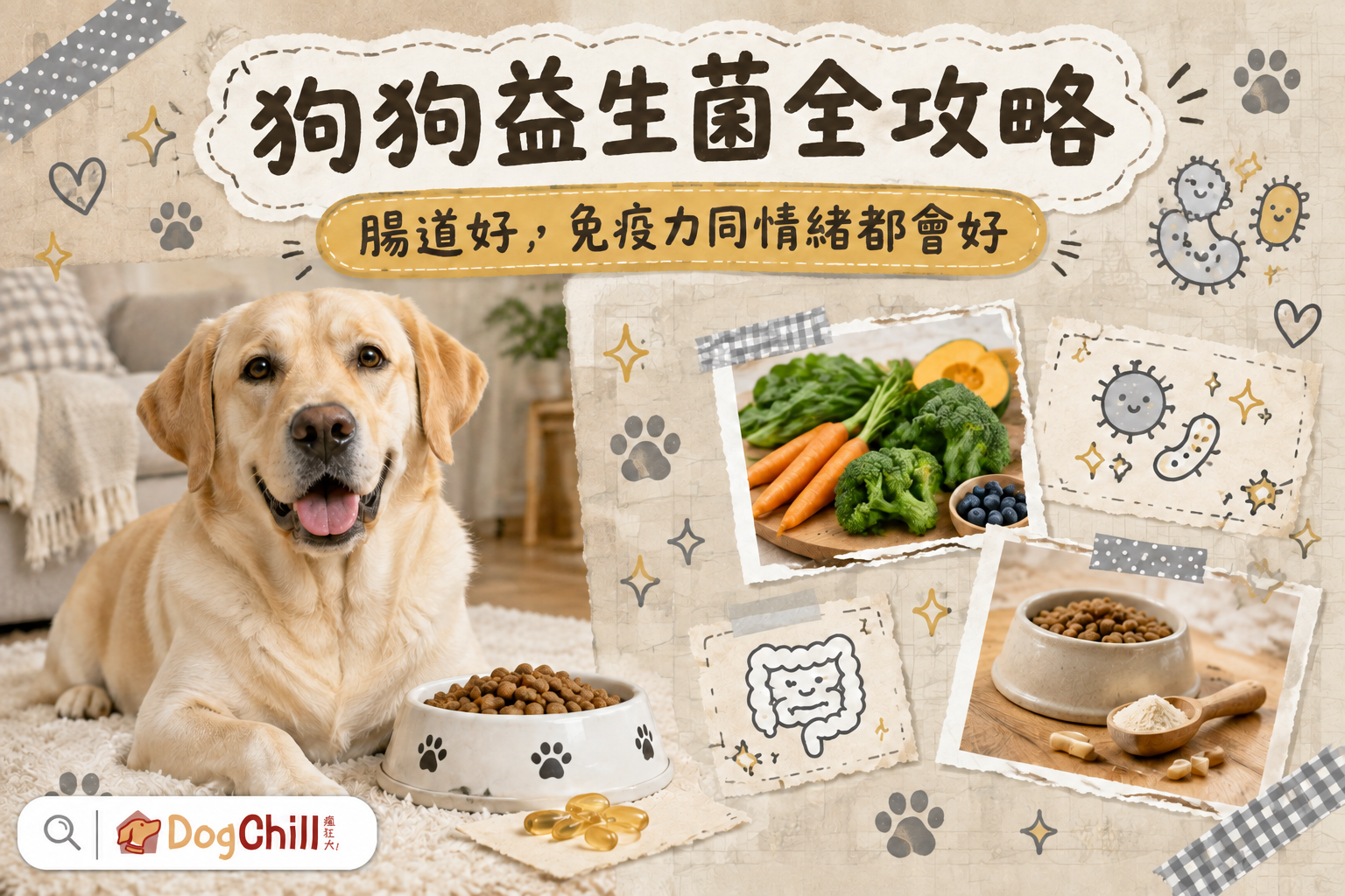 狗狗益生菌全攻略|5大腸道警號+4招養好腸道菌群