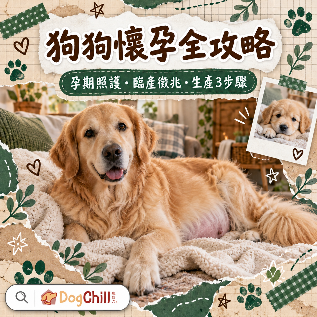 狗狗懷孕點算好?孕期照護3階段+5大臨產徵兆+生產3步驟全攻略