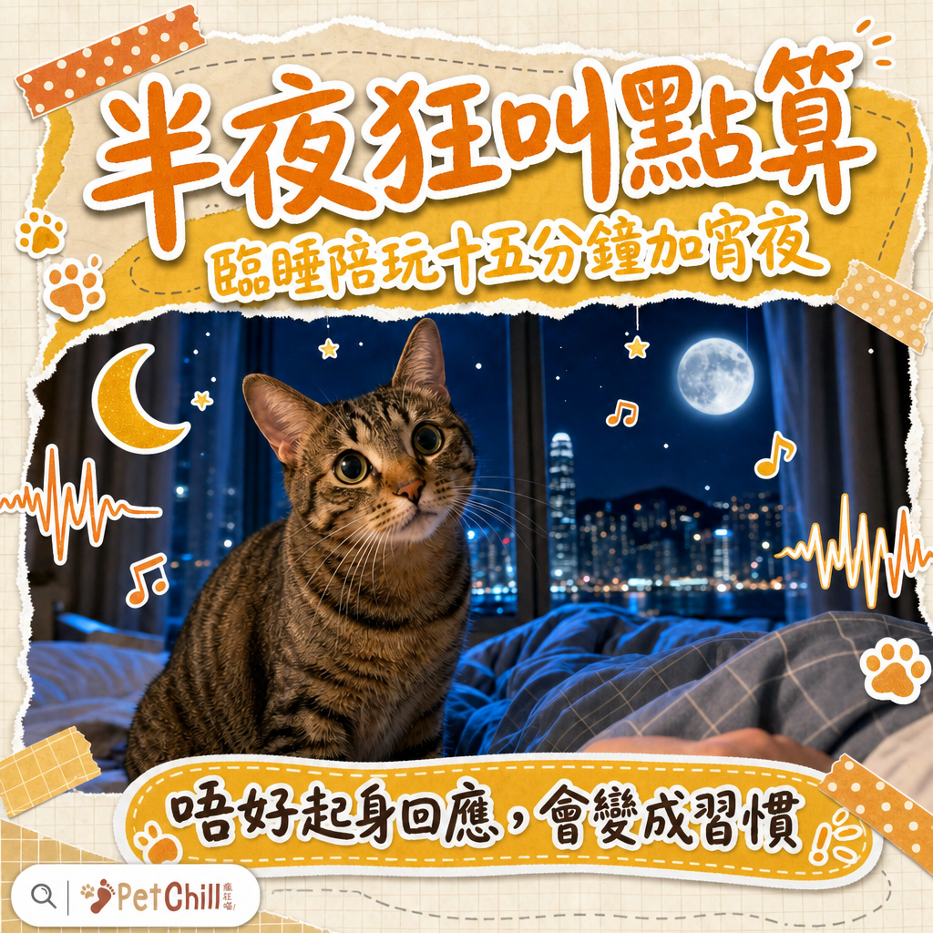 貓叫聲翻譯機 2026｜10 種貓叫聲意思＋異常叫聲判斷，聽懂主子心聲｜PetChill 教學配圖