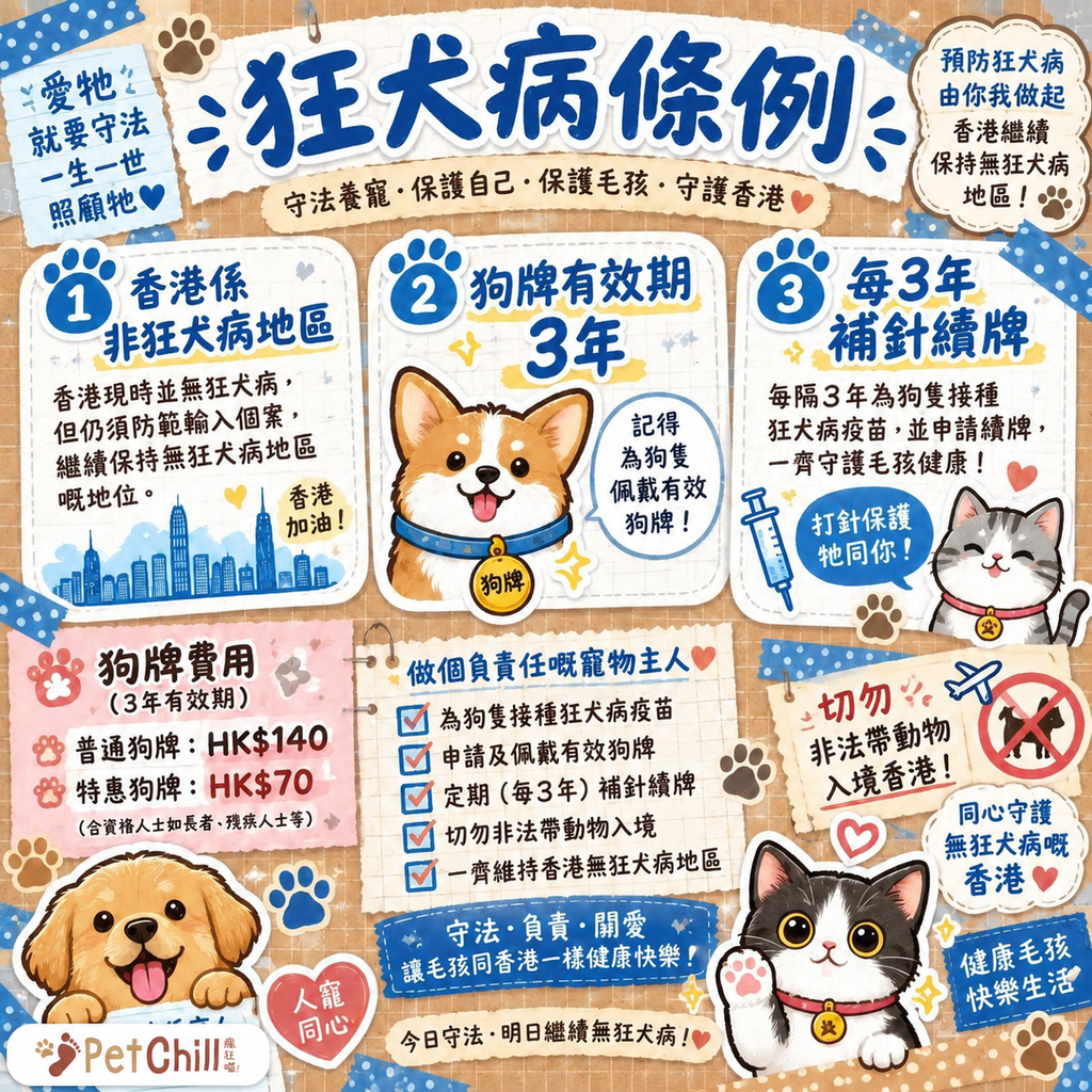 香港養貓法例懶人包｜漁護署領牌＋狂犬病條例＋進口檢疫一次睇清 配圖