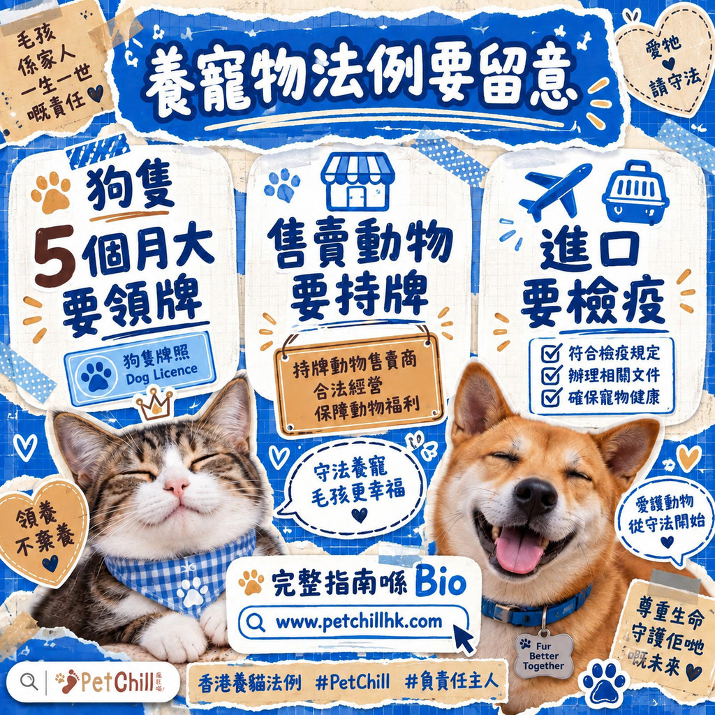 香港養貓法例懶人包｜漁護署領牌＋狂犬病條例＋進口檢疫一次睇清 配圖