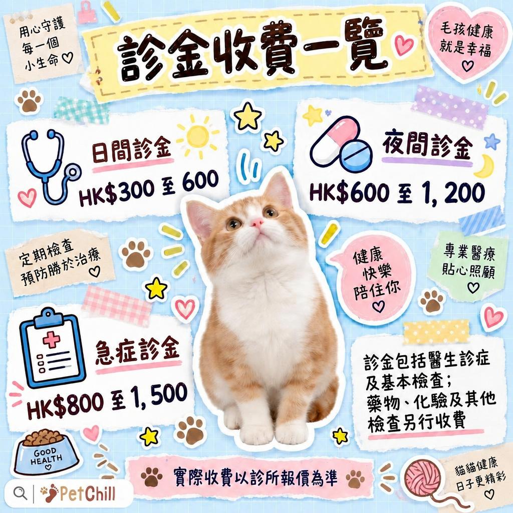 香港獸醫收費行情總表 2026｜由貓癬到洗牙幾多錢？ 配圖