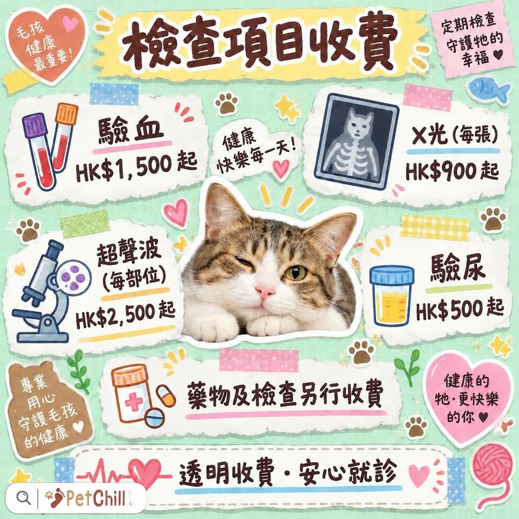 香港獸醫收費行情總表 2026｜由貓癬到洗牙幾多錢？ 配圖